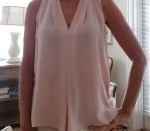 blush pink blouse by vince camuto